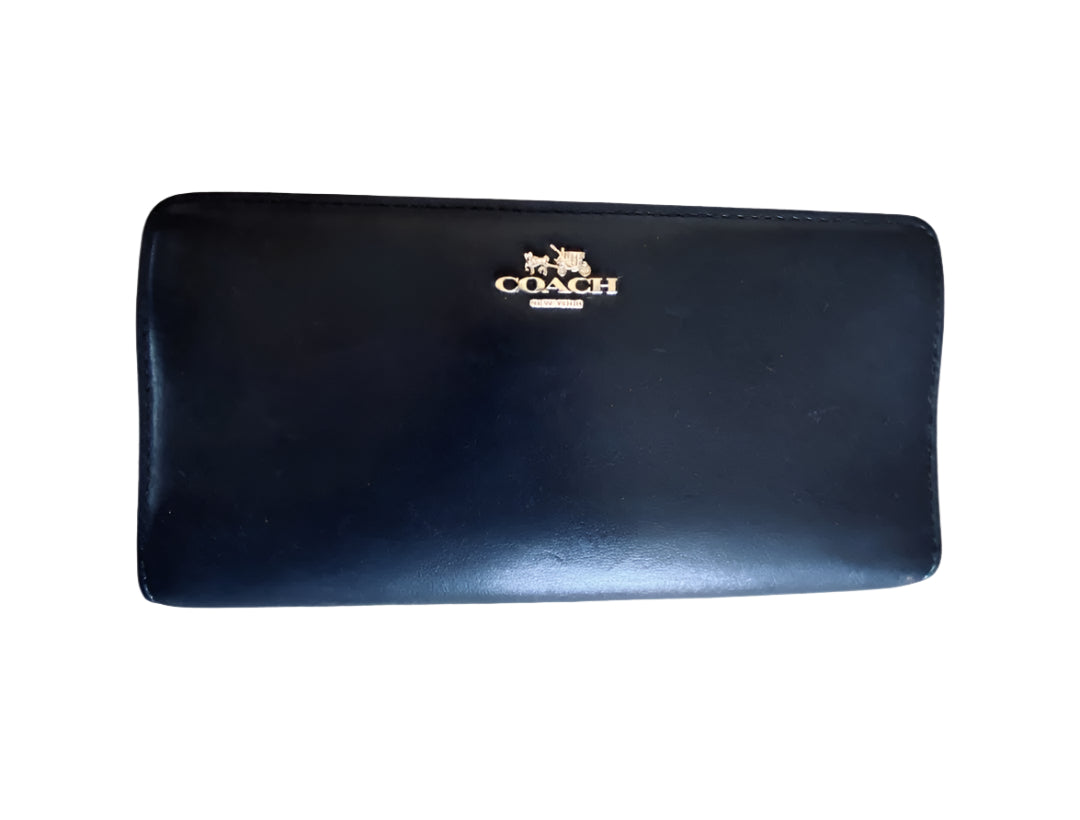 Black Leather Coach Wallet