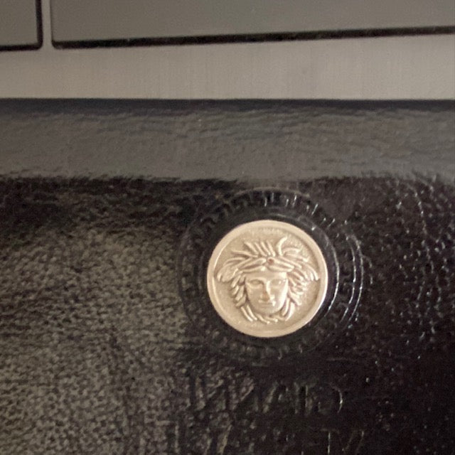 Authentic Rare Gianni Versace Madusa Head Bi-Fold Wallet