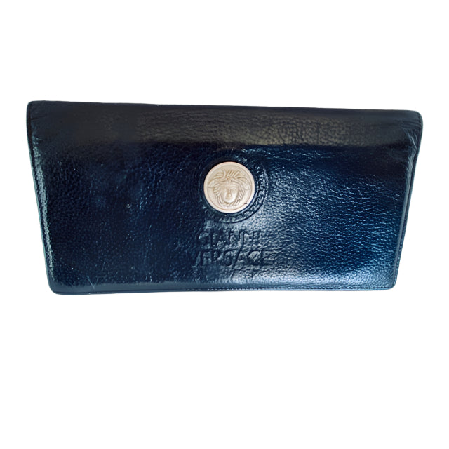 Authentic Rare Gianni Versace Madusa Head Bi-Fold Wallet