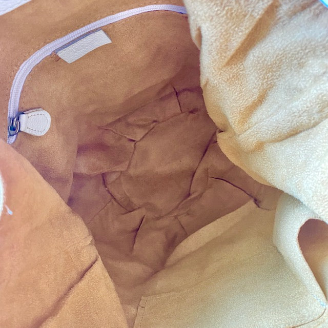 Tod's Italian White Leather Tote Bag