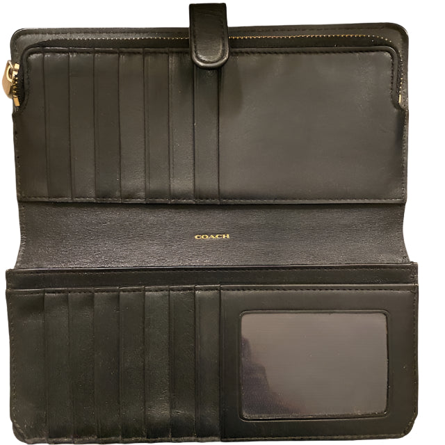 Black Leather Coach Wallet