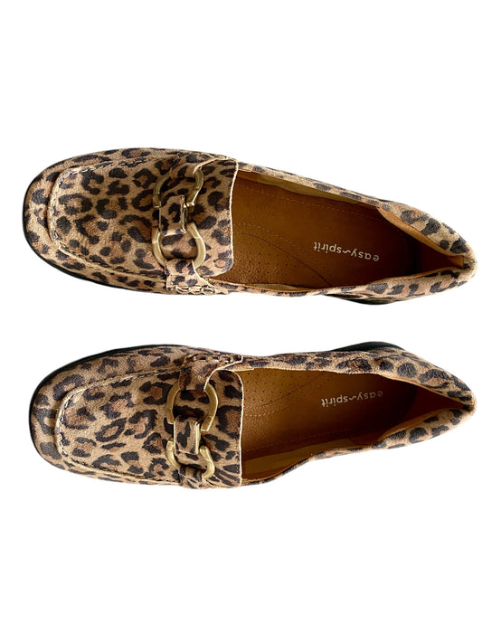 New Easy Spirit Suede Animal Print Shoe 7.5