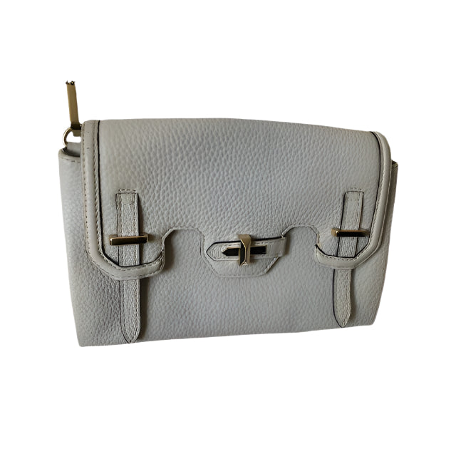 SWEET! Rebecca Minkoff Light Gray Leather Crossbody