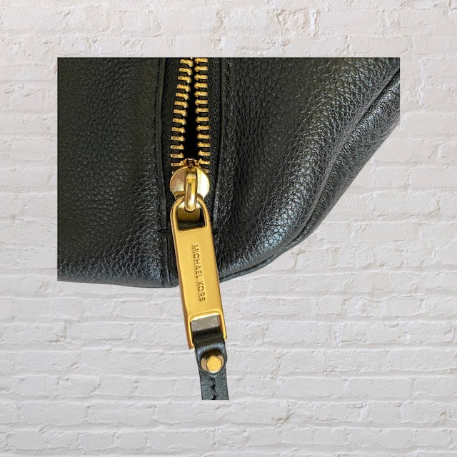 Michael Kors Black Leather Cross Body Handbag
