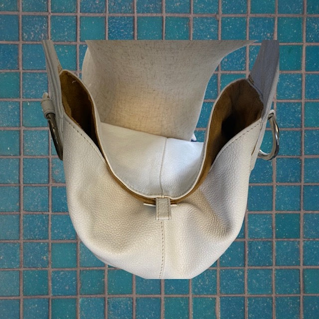 Tod's Italian White Leather Tote Bag